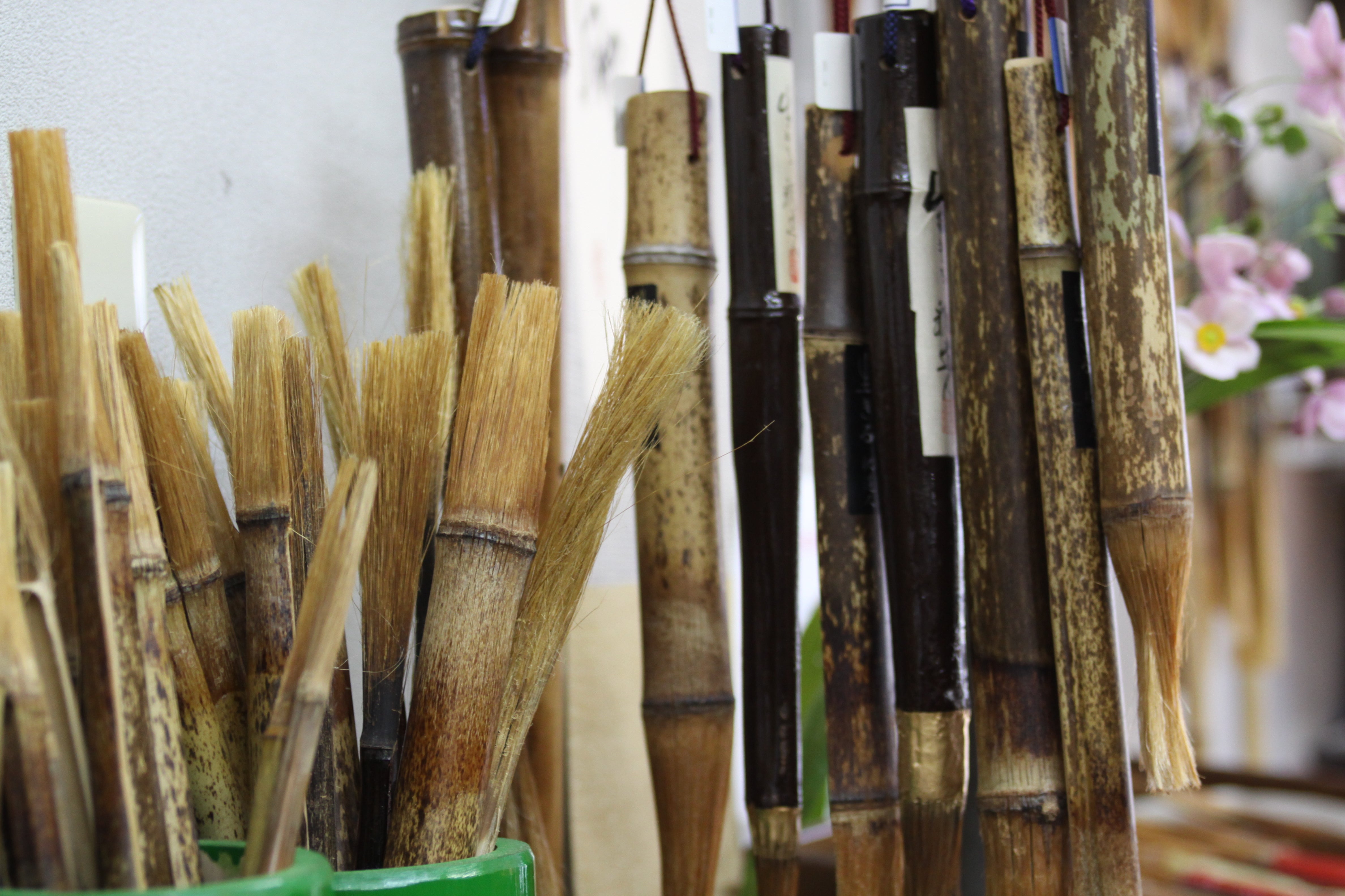 中国古美術 竹根彫 筆筒 ，「一帆風順」時代を経た深い艶のある逸品