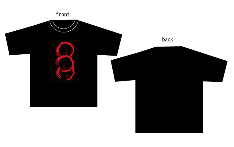 Tシャツ-3OD（黒x赤） – 日本の色-太鼓の泉響和館オンラインショップ