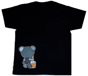 Tシャツ-KUMAぽん（黒）
